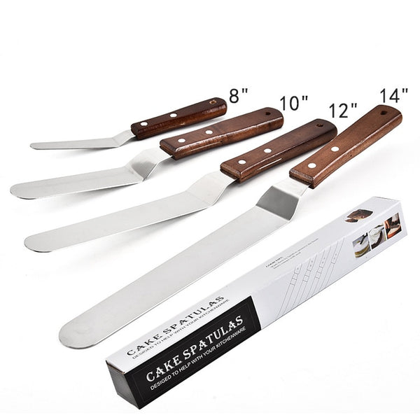 4 pcs wood handel   spatula