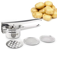 Stainless Potato Masher and Manual Juicerols