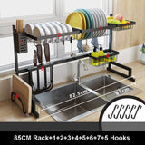 65/85cm  U Shape Sink  Rack Two layers Kitchen Shelf