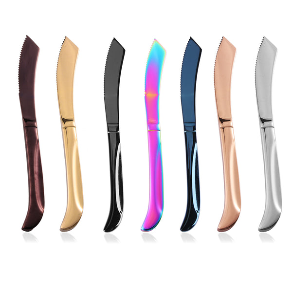 7 colors Stainless Steel Rainbow Steak Knife